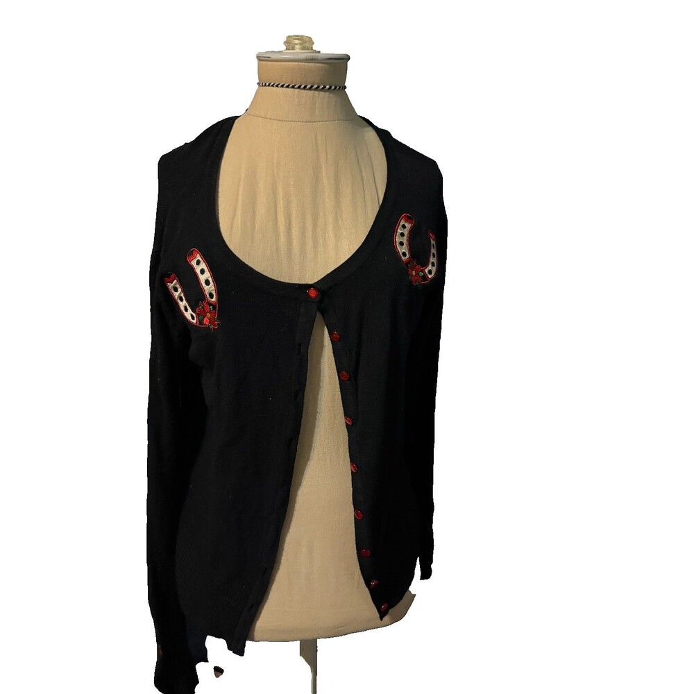 Banned Apparel UK Black Cardigan Dark Romantic Goth Size S/M